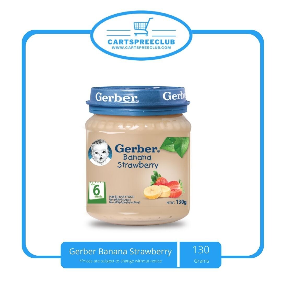 Gerber Banana Strawberry 130g