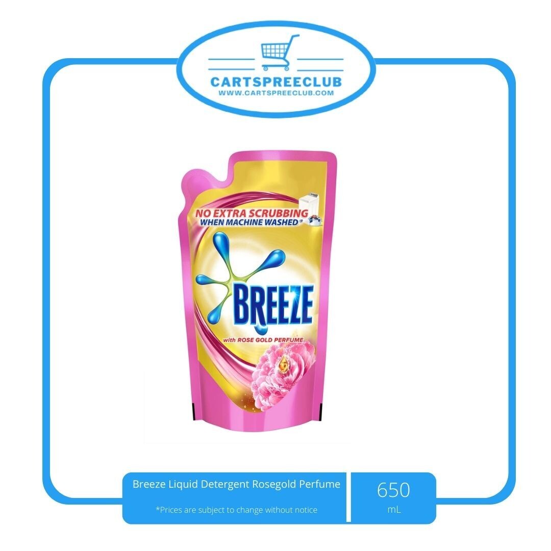 Breeze Liquid Detergent Rosegold Perfume 650mL