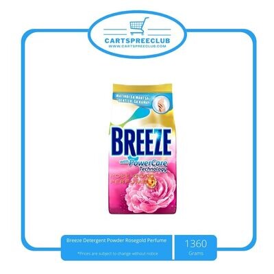 Breeze Detergent Powder Rosegold Perfume 1360g
