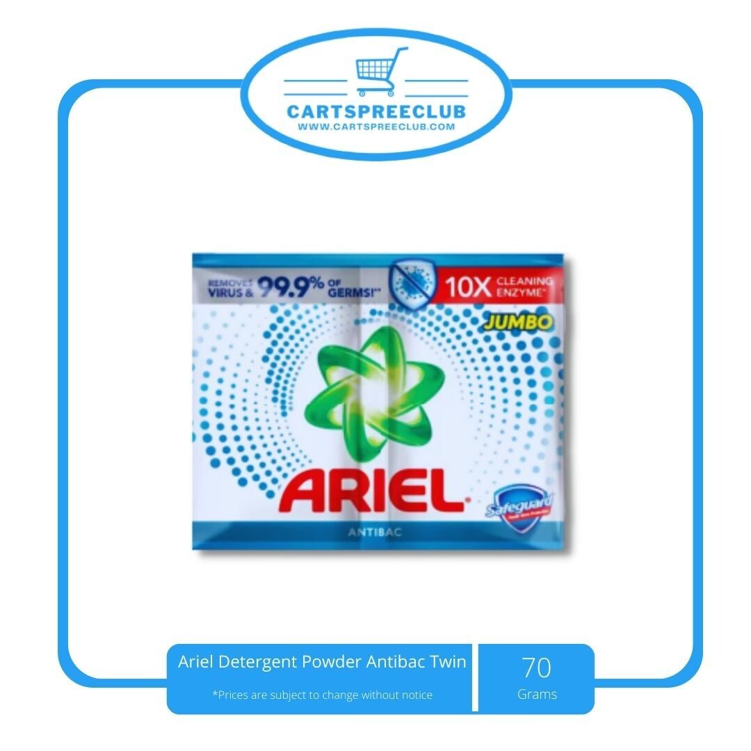 Ariel Detergent Powder Antibac 70g Twin