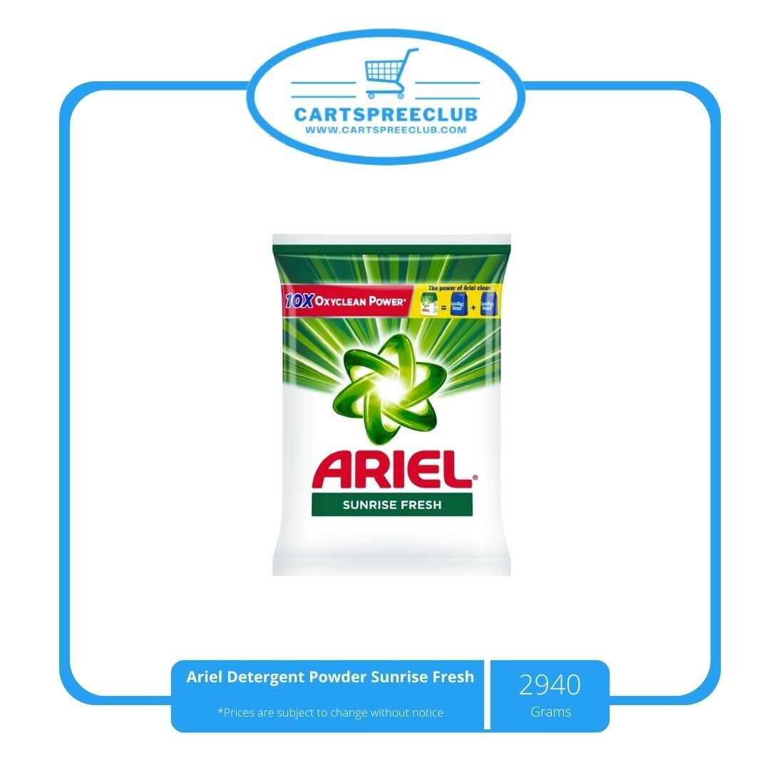 Ariel Detergent Powder Sunrise Fresh 2940g