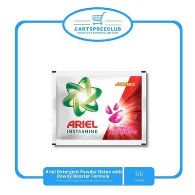 Ariel Detergent Powder Detox with Downy Booster Fornula 66g