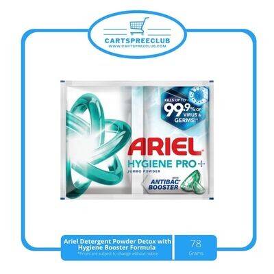Ariel Detergent Powder Detox with Hygiene Booster Fornula 78g