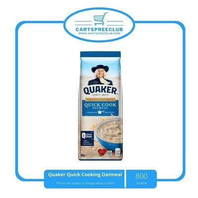 Quaker Quick Cooking Oatmeal 800g