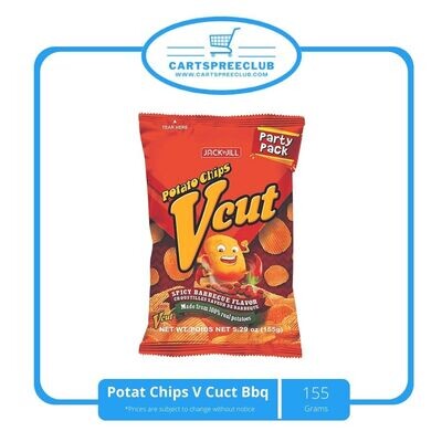 Potato Chips V Cut Bbq 155g