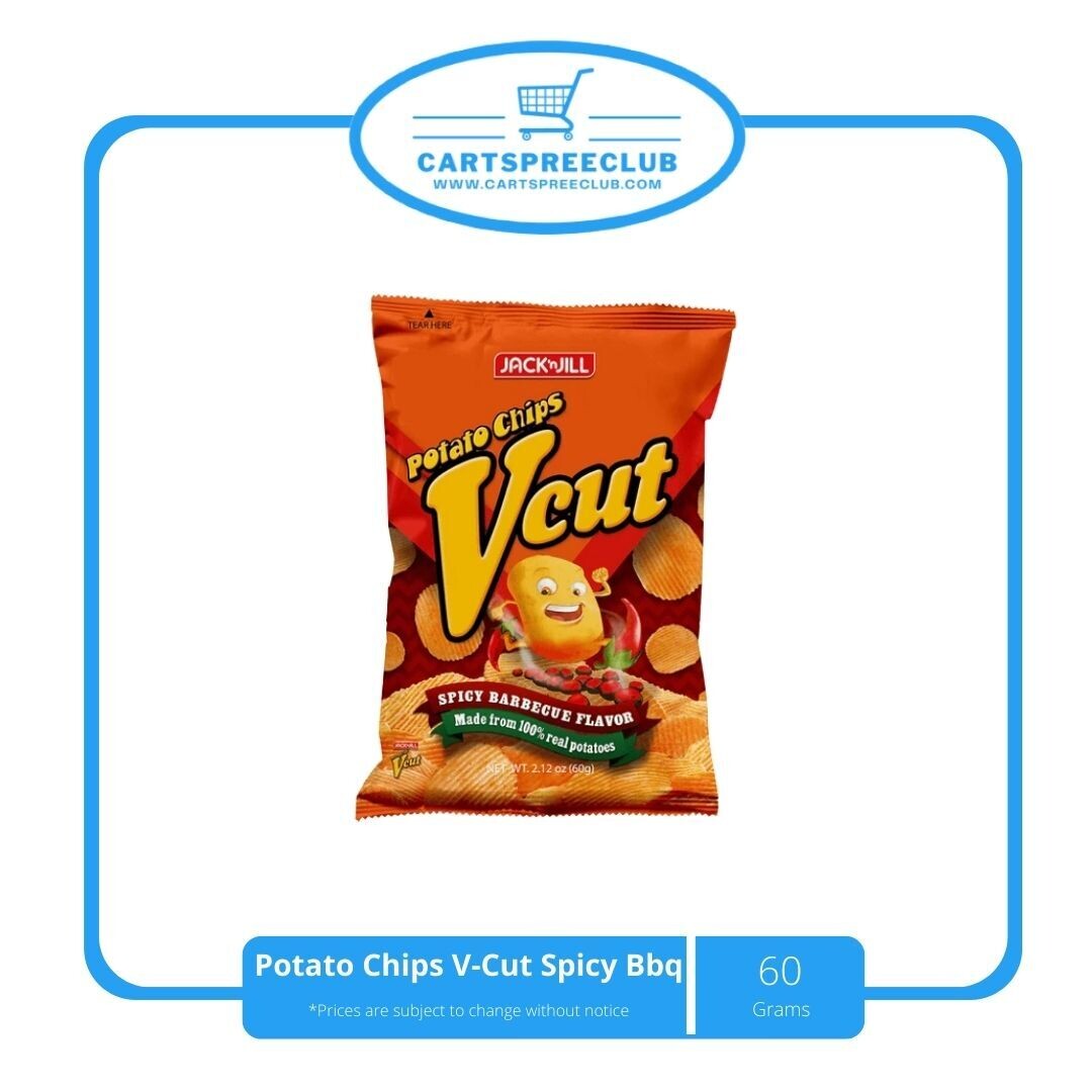 Potato Chips V-cut Spicy BBq 60g