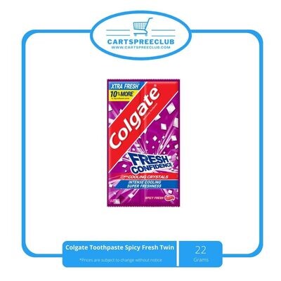 Colgate Toothpaste Spicy Fresh Twin 22g
