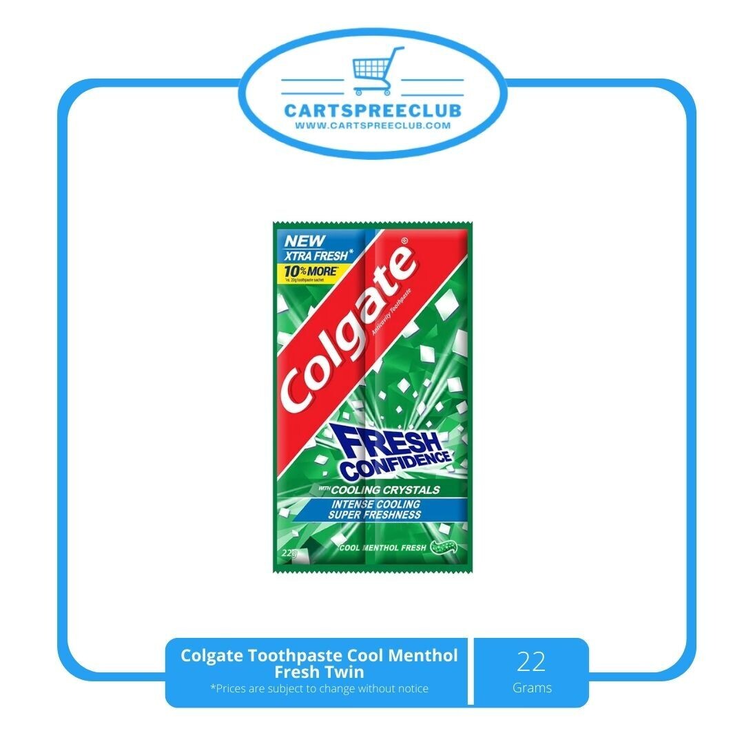 1 pc Colgate Toothpaste Cool Menthol Fresh Twin 22g