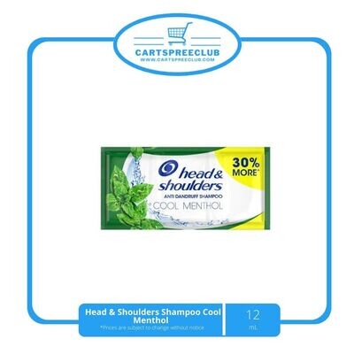 Head &amp; Shoulders Shampoo Cool Menthol 12ml