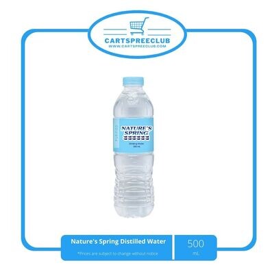Nature&#39;s Spring Distilled Water 500ml