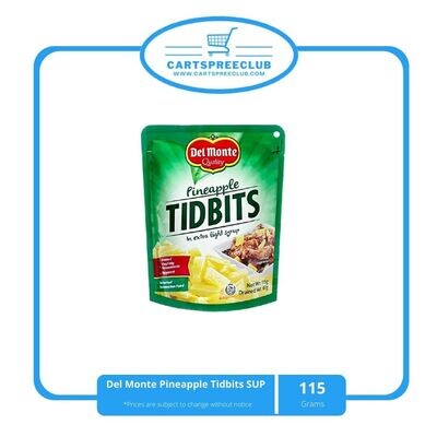 Del Monte Pineapple tidbits 115g SUP