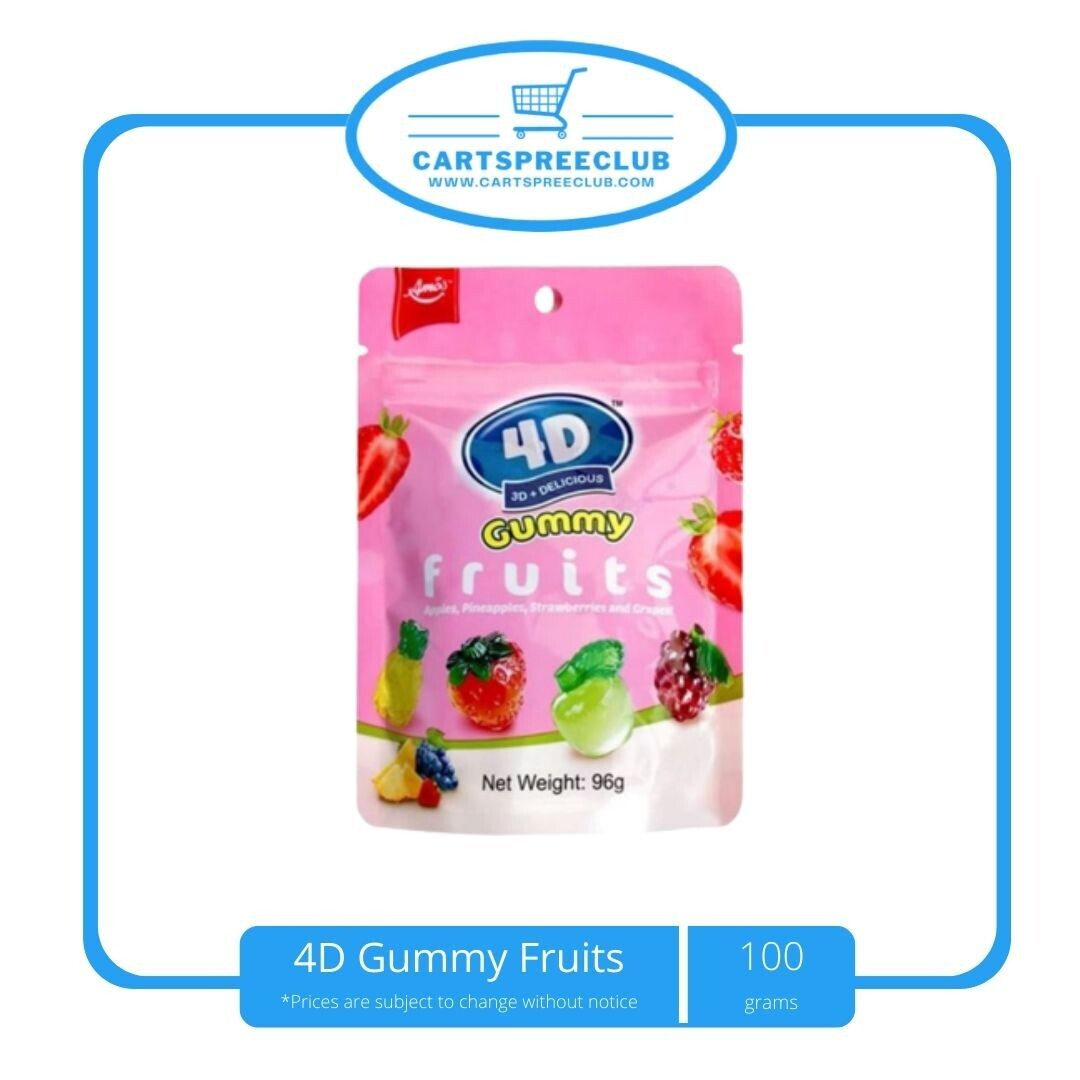 4D Gummy Fruits 100g