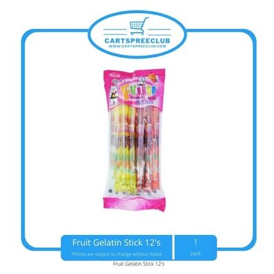 Fruit Gelatin Stick 12's