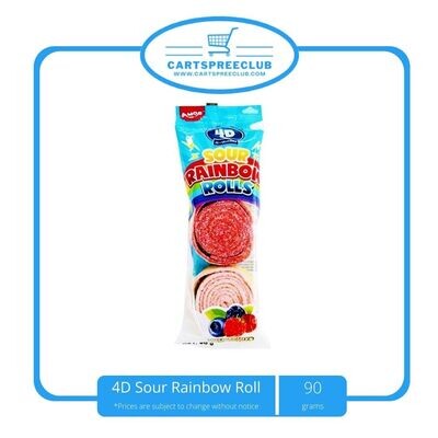 4D Sour Rainbow Roll 90g
