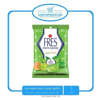 Fres Apple Peach Candy 3gx50's