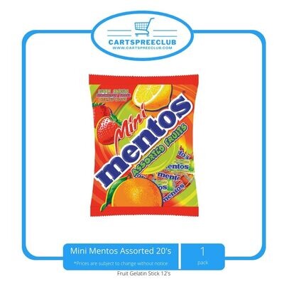 Mini Mentos Assorted 20&#39;s
