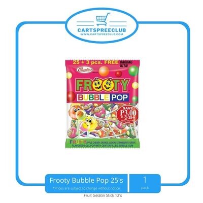 Frooty Bubble Pop 25pcs