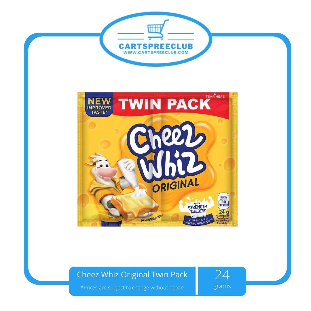 Cheez Whiz Original Twin Pack 24g