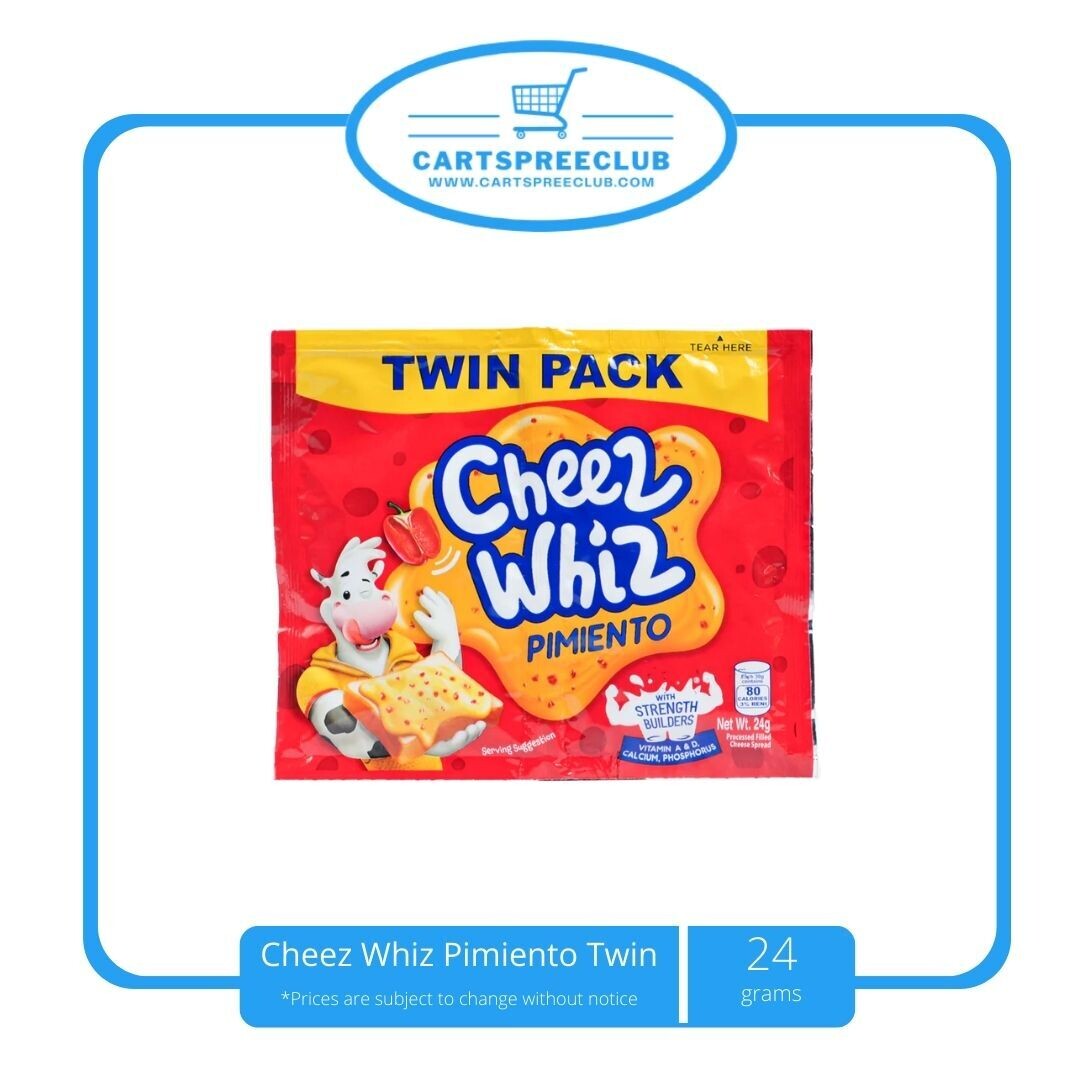 Cheez Whiz Pimiento Twin Pack 24g