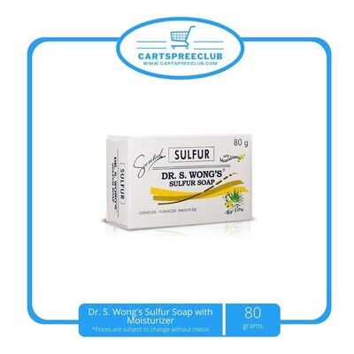 Dr. S. Wong&#39;s Sulfur Soap w/ Moisturizer 80g