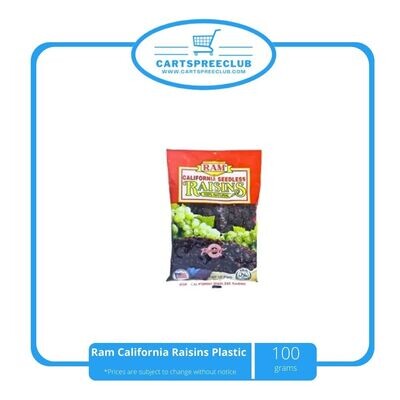 Ram California Raisins Plastic 100g