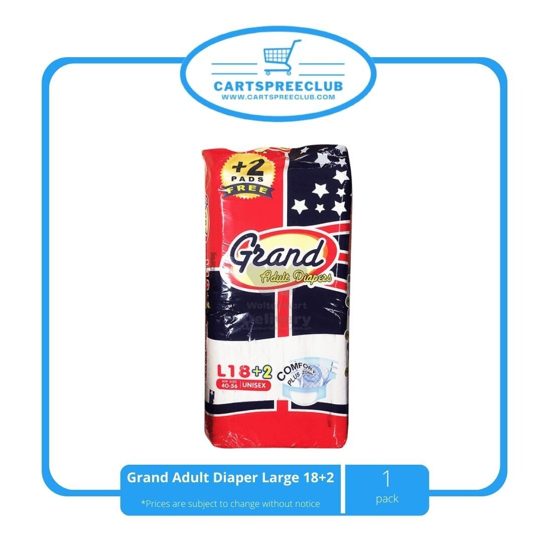 Grand Adult Diaper Large 18+2