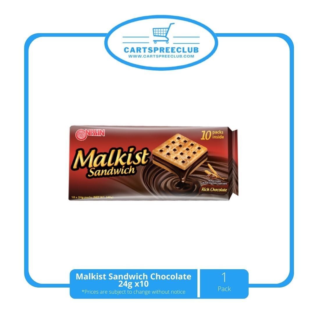 Malkist Sandwich Chocolate 24g x10