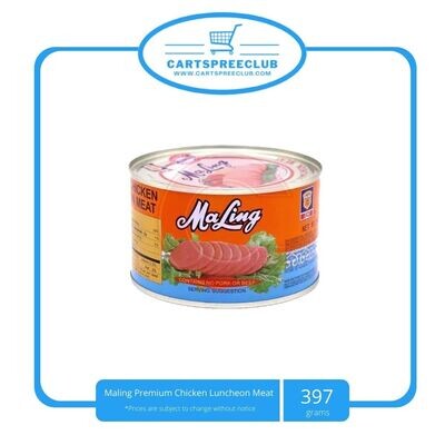 Maling Premium Chicken Luncheon Meat 397g Round