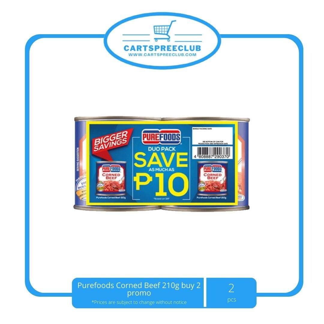 Purefoods Corned Beef 210g buy 2 promo