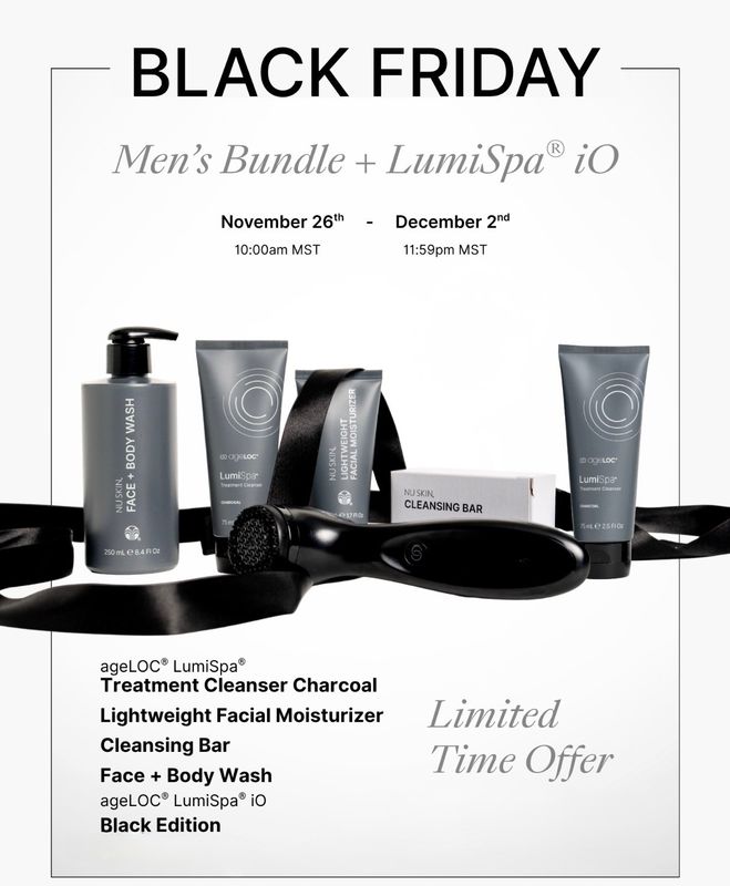 Men&#39;s Line with Black LumiSpa iO - NEW!!