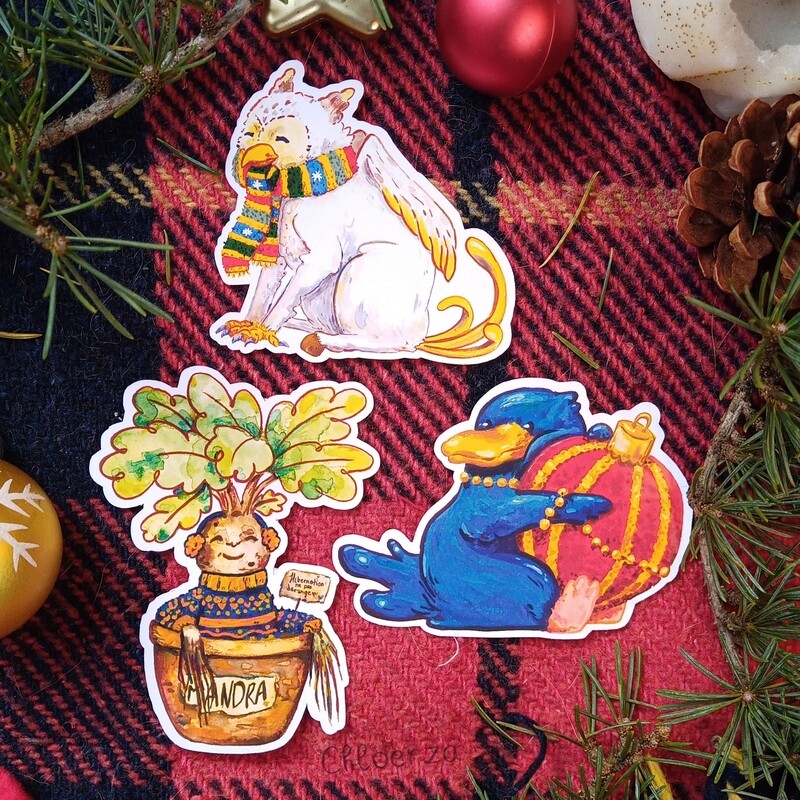 ✨ Stickers Animaux fantastiques de l&#39;hiver