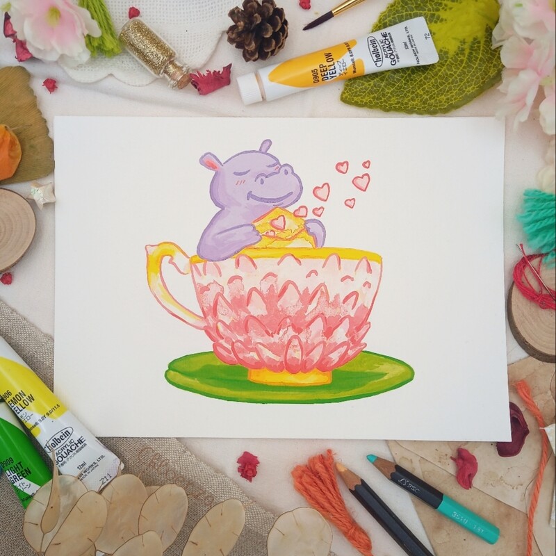 🦛​ L&#39;hippopotame dans sa fleur 🌺​