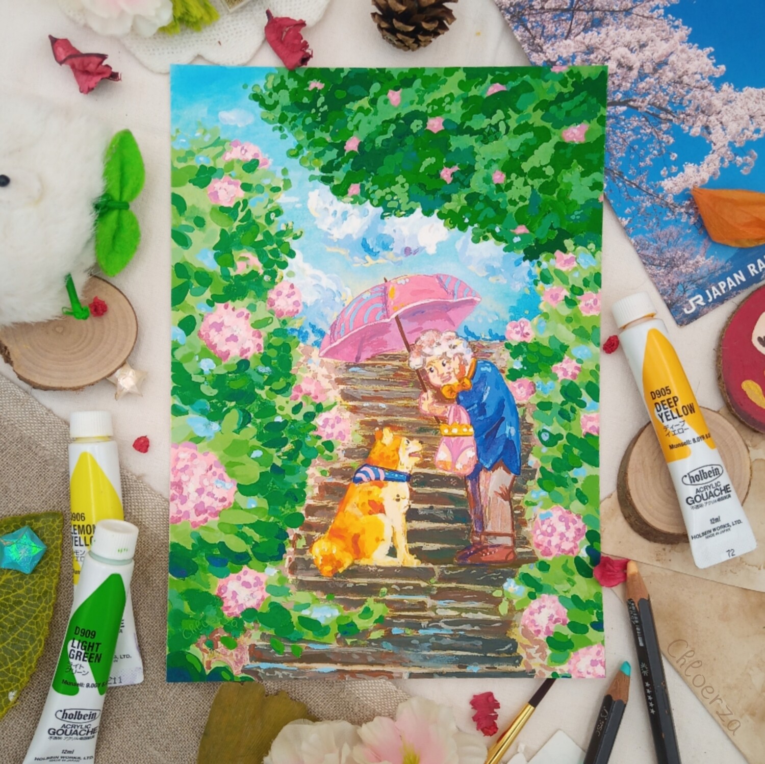 💐​La mamie aux fleurs et son chien ✨