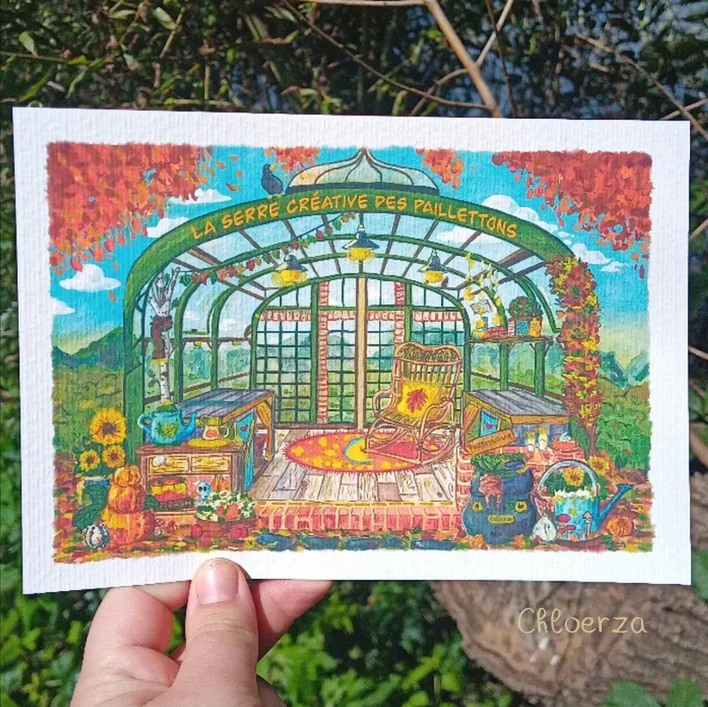 🏵️ Serre d&#39;automne (créative des paillettons)🍂