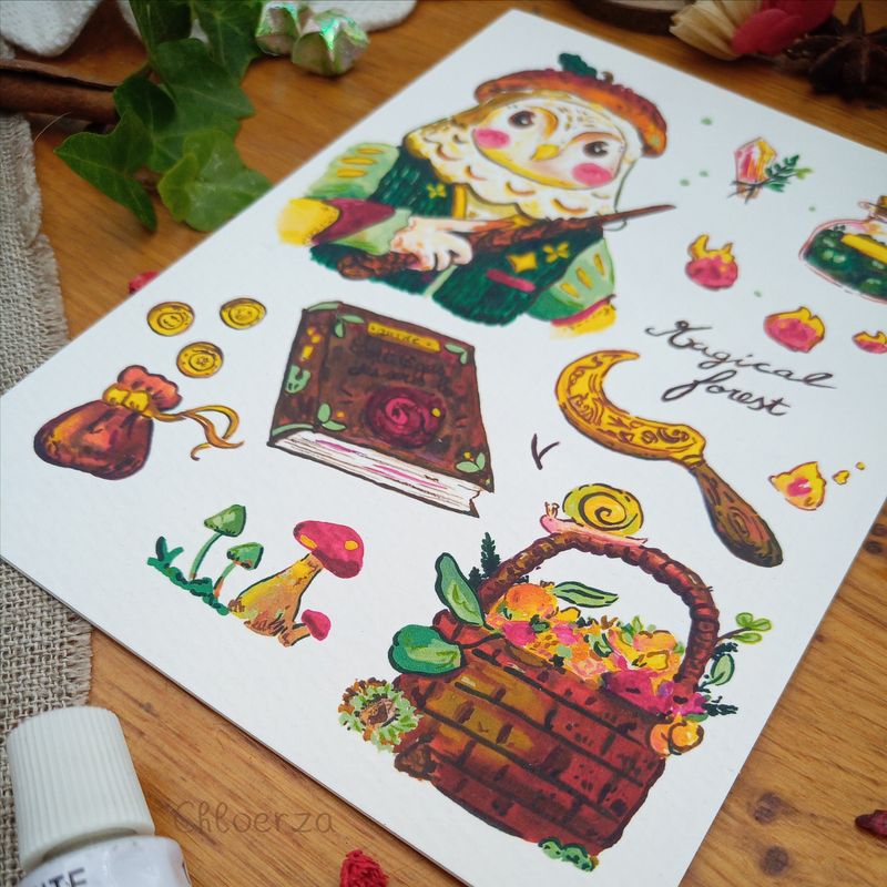 🦉 L'aventure magique de la chouette : grimoire, mousse et secrets de la forêt 🔮