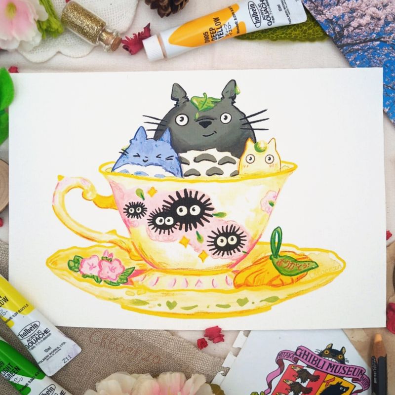 💐Thé bergamo&#39;Totoro 🍵