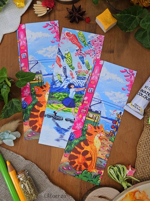 📚Marque-pages un voyage au pays du soleil levant 🌞