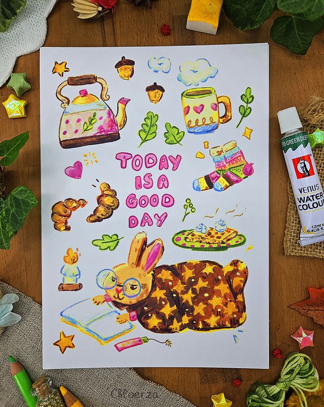 🐇 La journée cosy du lapin : lecture, plaid et confort absolu 💖