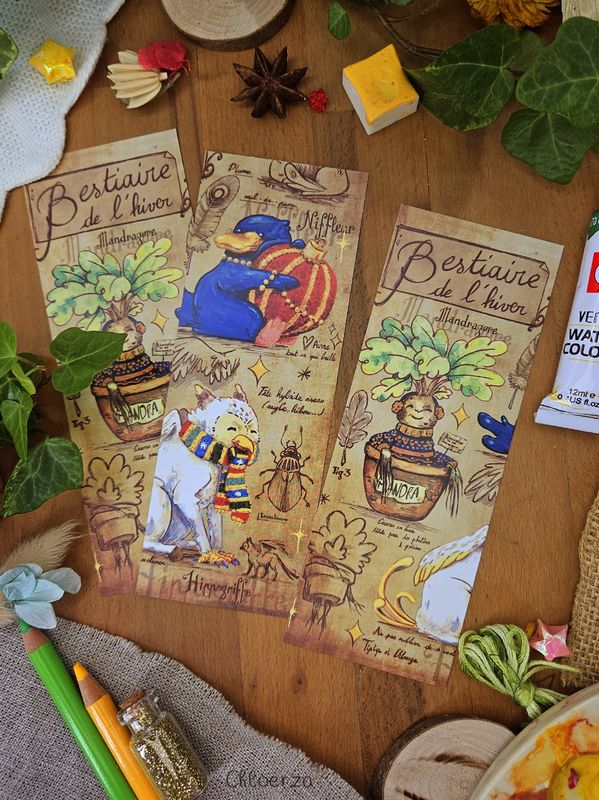 📚Marque-pages Bestiaire fantastique🐾