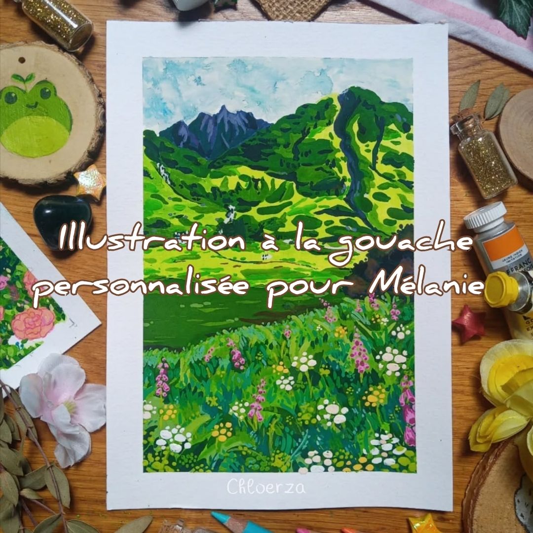 ✨Illustration personnalisée pour Mélanie