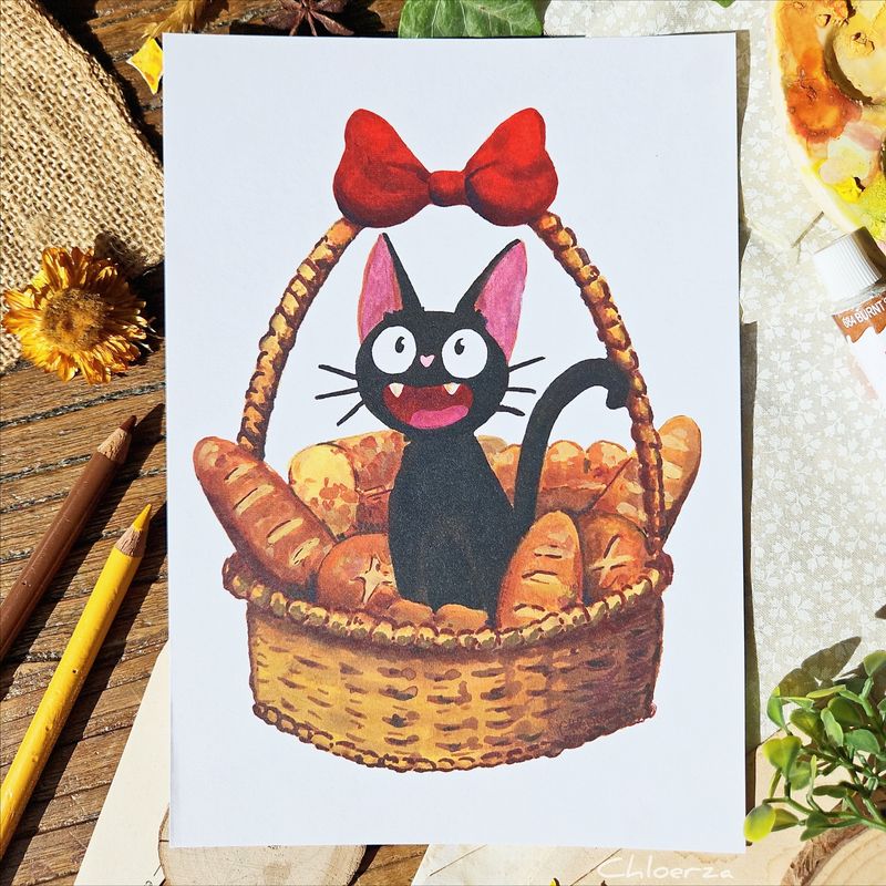 🐱 Jiji à la boulangerie 💕