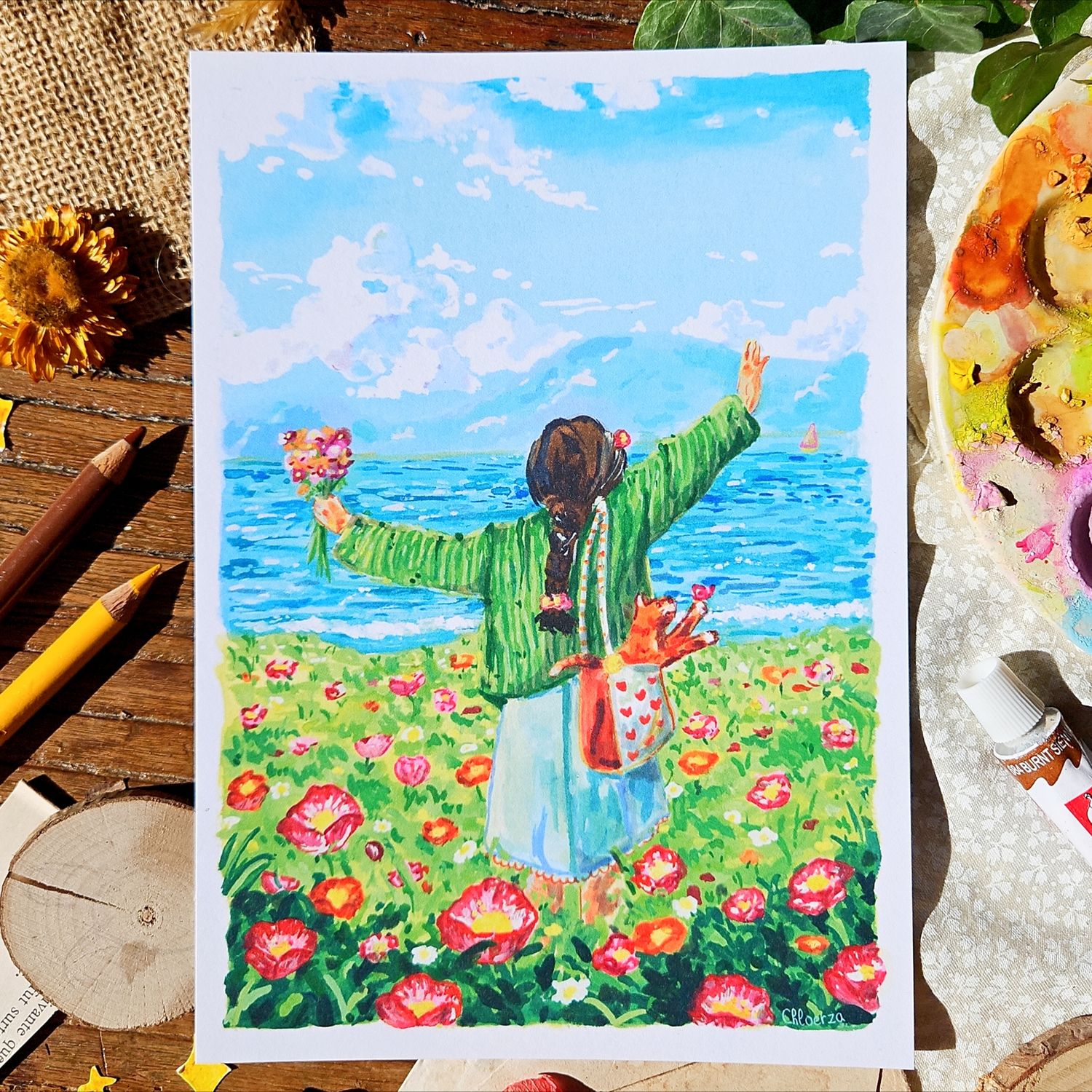 🌸Là où dansent les fleurs et l’océan🌊