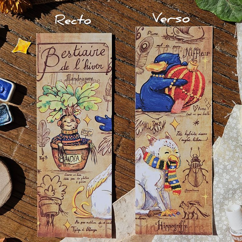📚Marque-pages Bestiaire fantastique🐾
