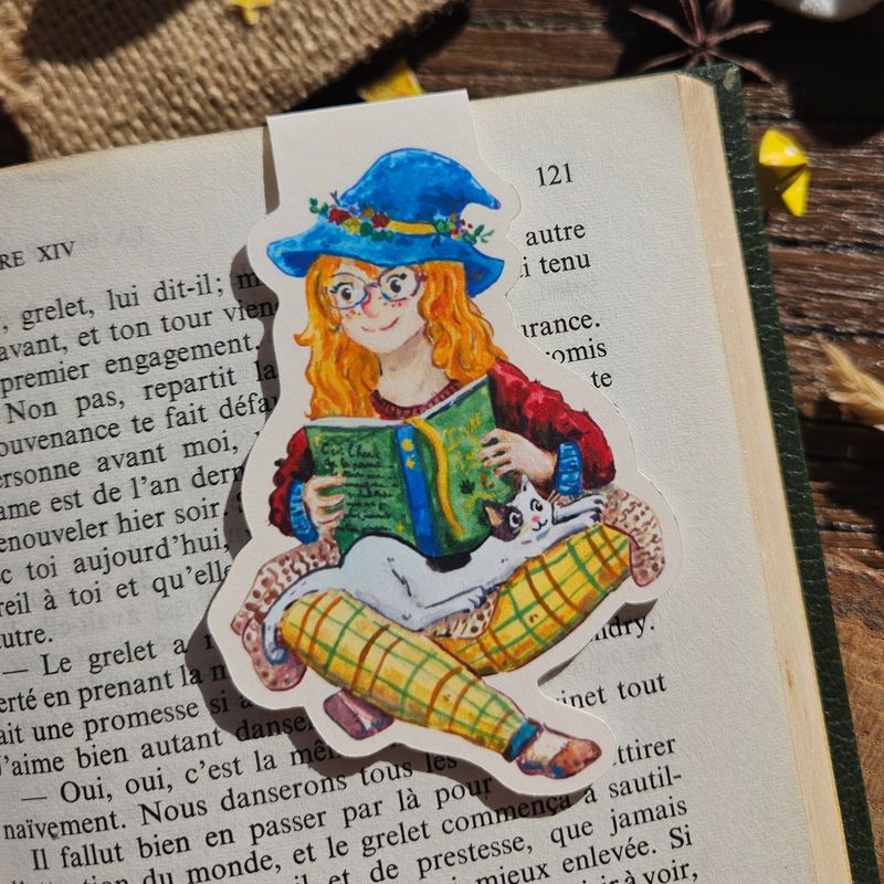 📚 Marque Page aimanté sorcière 🔖