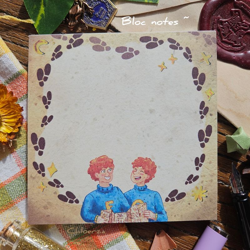 📚Bloc-notes un parchemin des Weasley 🖊️