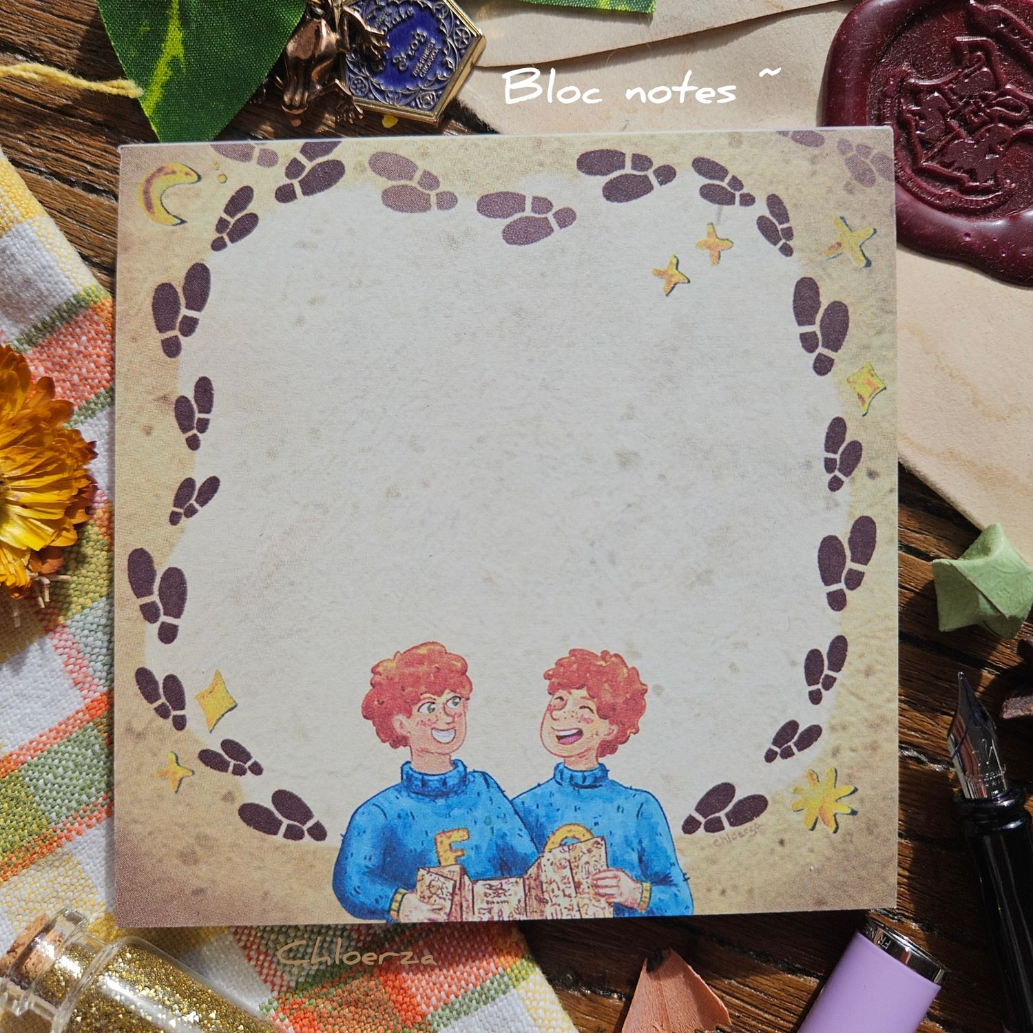 📚Bloc-notes un parchemin des Weasley 🖊️
