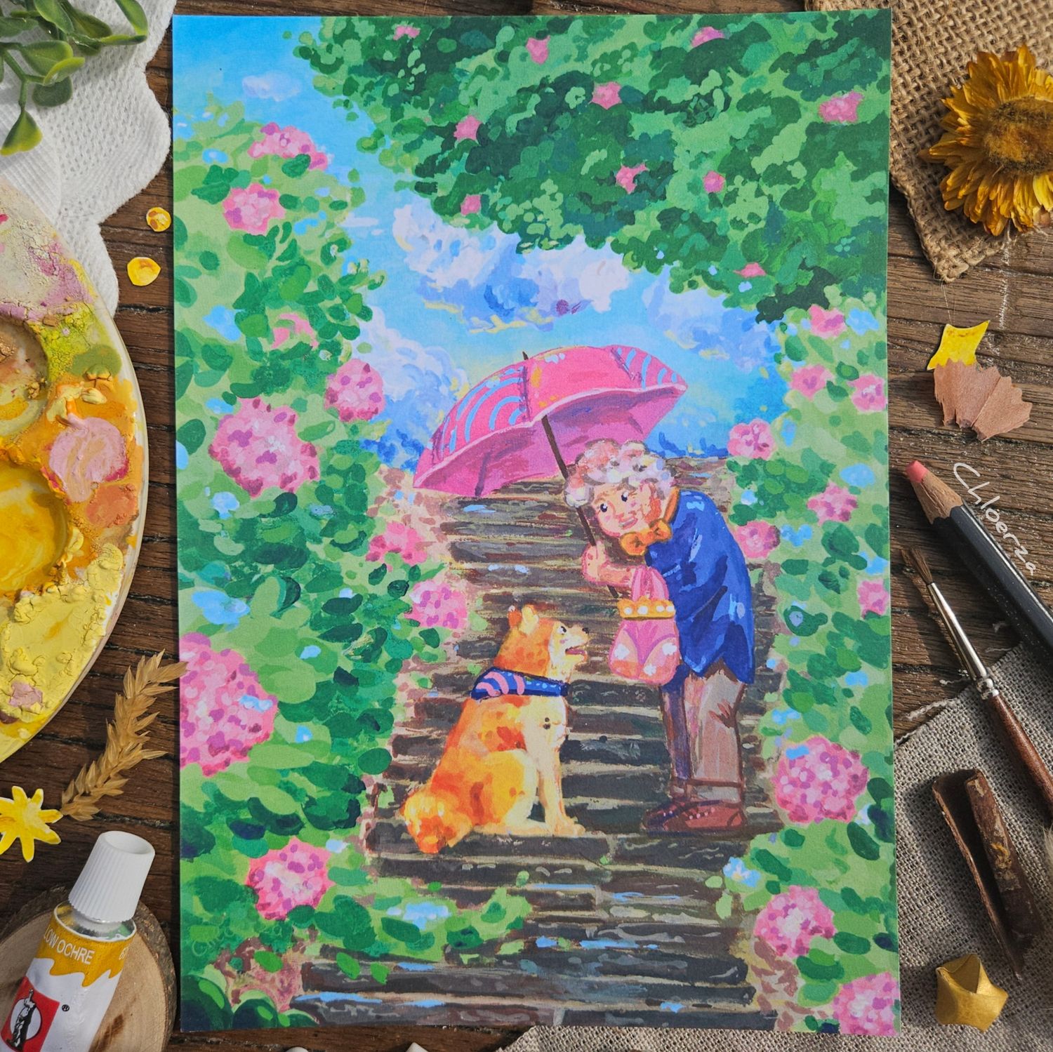 💐​La mamie aux fleurs et son chien ✨