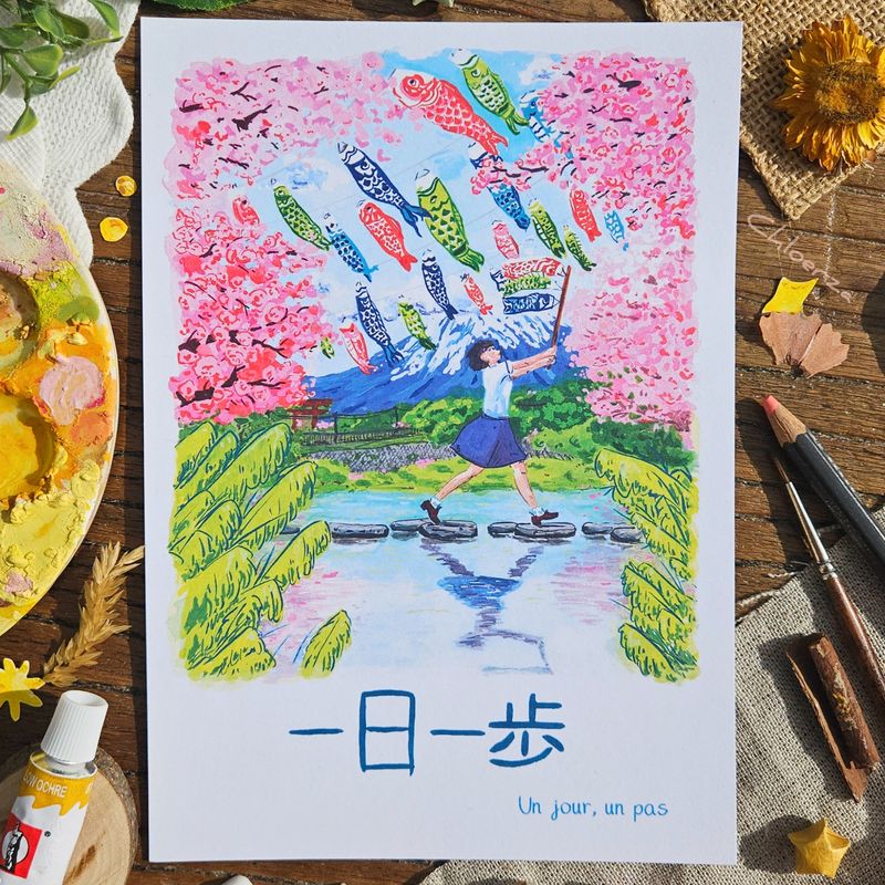 🎏Rivière colorée de poissons🏞️