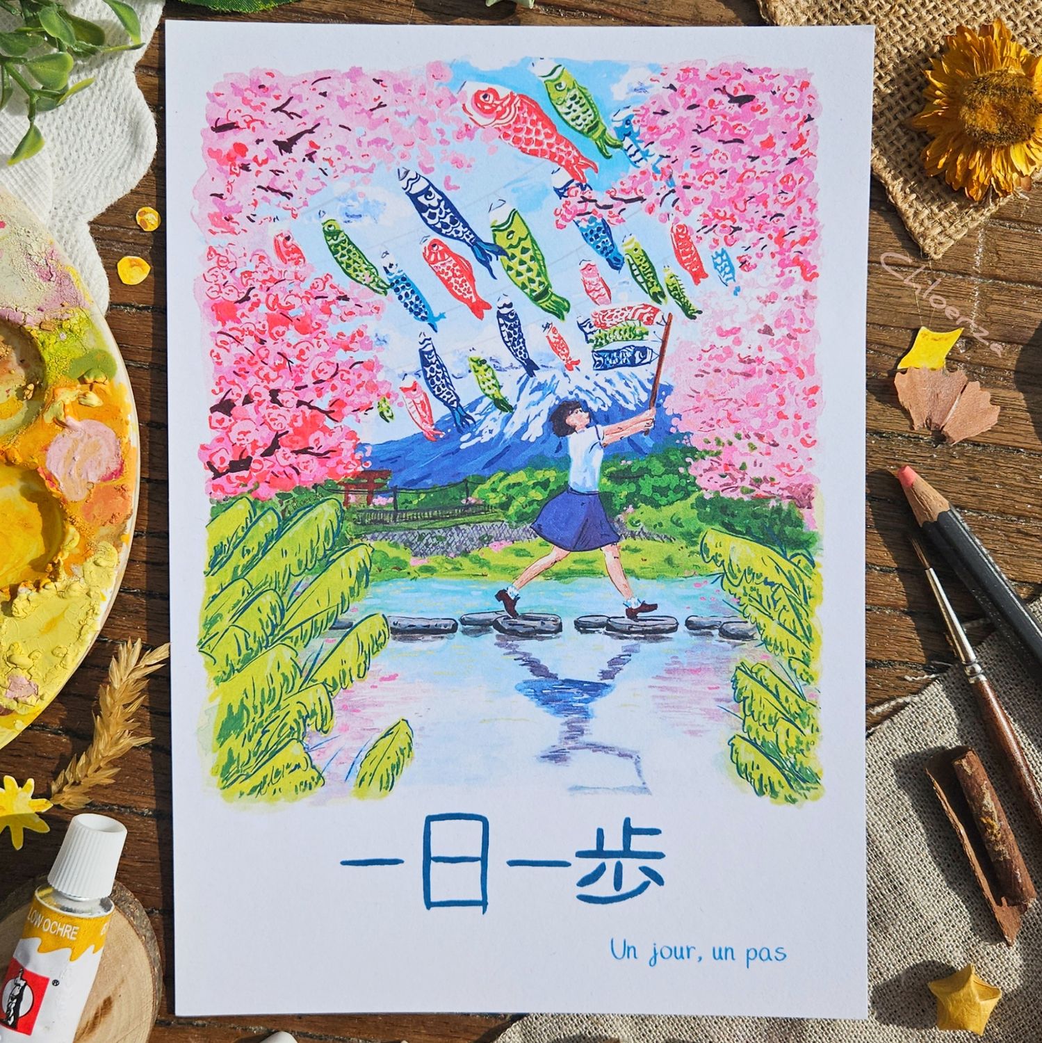 🎏Rivière colorée de poissons🏞️