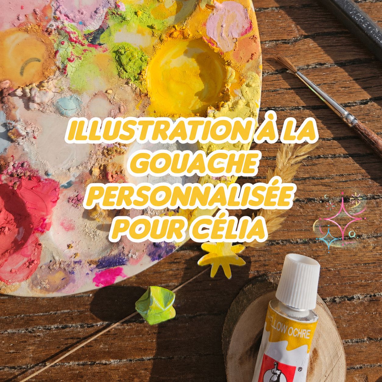 ✨Illustration personnalisée pour Célia